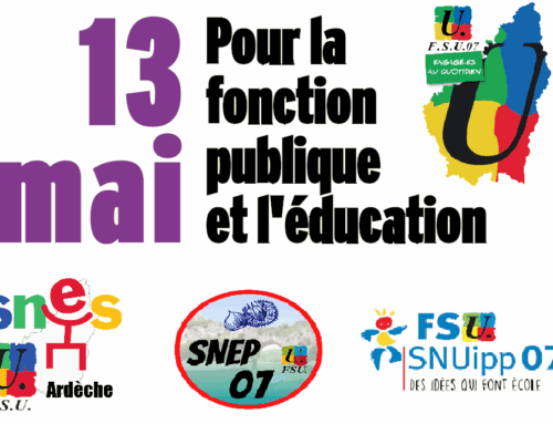 13 mai – Grève et manifestations pour la fonction publique