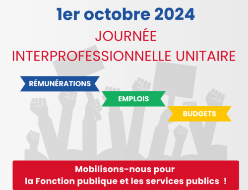 1er octobre – En grève pour nos salaires, nos retraites, nos services publics